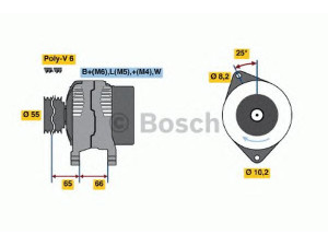 BOSCH 0 986 040 071 kintamosios srovės generatorius 
 Elektros įranga -> Kint. sr. generatorius/dalys -> Kintamosios srovės generatorius
77 00 827 344, 77 01 499 544