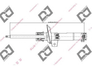 DJ PARTS DS1761GS amortizatorius 
 Pakaba -> Amortizatorius
1K0413031AD, 1K0413031AS, 1K0413031AT