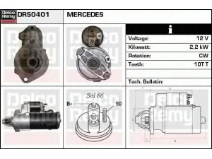 DELCO REMY DRS0401 starteris 
 Elektros įranga -> Starterio sistema -> Starteris