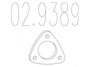 MTS 02.9389 tarpiklis, išleidimo kolektorius 
 Dviratė transporto priemonės -> Išmetimo sistema -> Atskiros surinkimo dalys -> Sandariklis, alyvos pompa
M850571