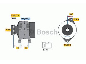 BOSCH 0 986 038 831 kintamosios srovės generatorius 
 Elektros įranga -> Kint. sr. generatorius/dalys -> Kintamosios srovės generatorius
5705 79, 5705 G7, 91 510 906, 91 517 984