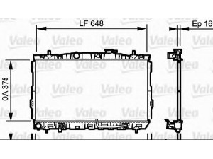 VALEO 734965 radiatorius, variklio aušinimas 
 Aušinimo sistema -> Radiatorius/alyvos aušintuvas -> Radiatorius/dalys
25310-2D110, 253102D110