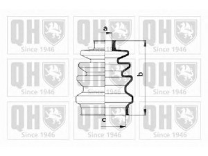 QUINTON HAZELL QJB167 gofruotoji membrana, kardaninis velenas 
 Ratų pavara -> Gofruotoji membrana
46 307 779, 7 795 972, 78TT 3A331 AA
