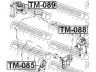 FEBEST TM-088 variklio montavimas 
 Variklis -> Variklio montavimas -> Variklio montavimo rėmas
12371-23011