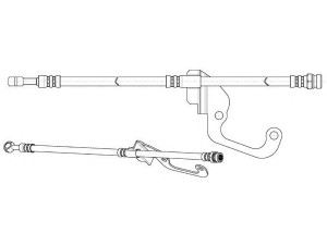 CEF 511955 stabdžių žarnelė 
 Stabdžių sistema -> Stabdžių žarnelės
58732M1000