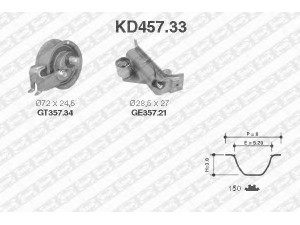 SNR KD457.33 paskirstymo diržo komplektas 
 Techninės priežiūros dalys -> Papildomas remontas
06A198119A, 06A198119B, 06B109243