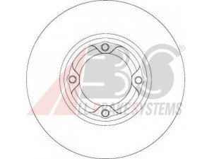 A.B.S. 15967 stabdžių diskas 
 Dviratė transporto priemonės -> Stabdžių sistema -> Stabdžių diskai / priedai
43512-87216, 43512-87221, 43512-87509