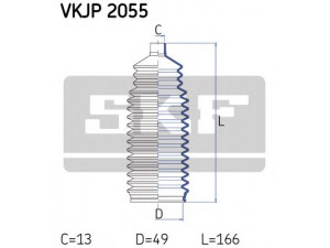 SKF VKJP 2055 gofruotoji membrana, vairavimas 
 Vairavimas -> Gofruotoji membrana/sandarinimai
1609096, 26055220, 520738, 1609096