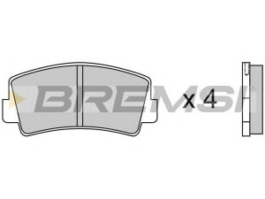 BREMSI BP2075 stabdžių trinkelių rinkinys, diskinis stabdys 
 Techninės priežiūros dalys -> Papildomas remontas
5471103750, 5476190330, 5476190380