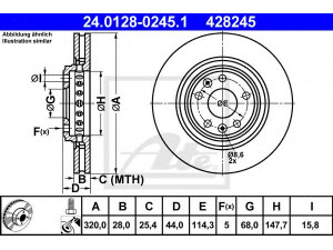 ATE 24.0128-0245.1 stabdžių diskas 
 Dviratė transporto priemonės -> Stabdžių sistema -> Stabdžių diskai / priedai
40 20 600 03R, 40 20 641 55R