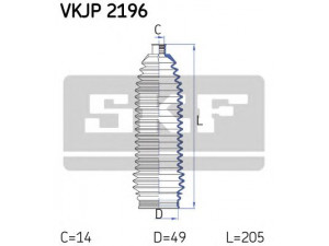 SKF VKJP 2196 gofruotoji membrana, vairavimas 
 Vairavimas -> Gofruotoji membrana/sandarinimai
274354