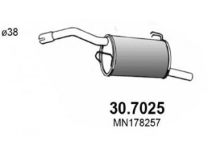 ASSO 30.7025 galinis duslintuvas 
 Išmetimo sistema -> Duslintuvas
MN178257
