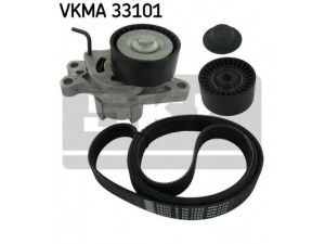 SKF VKMA 33101 V formos rumbuotas diržas, komplektas 
 Techninės priežiūros dalys -> Techninės priežiūros intervalai
16 114 229 80, 5750.GZ, 5750.WG