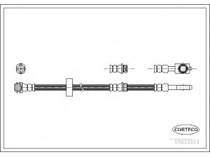 CORTECO 19033513 stabdžių žarnelė 
 Stabdžių sistema -> Stabdžių žarnelės
8Z0611707C