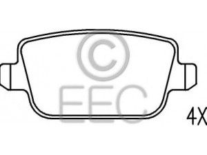 EEC BRP1532 stabdžių trinkelių rinkinys, diskinis stabdys 
 Techninės priežiūros dalys -> Papildomas remontas