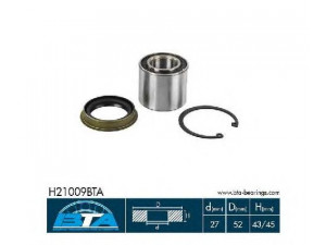 BTA H21009BTA rato guolio komplektas 
 Ašies montavimas/vairavimo mechanizmas/ratai -> Rato stebulė/montavimas -> Rato guolis
4021450A10, 4321050A00, 4323250A00