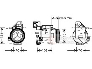 VAN WEZEL 3000K425 kompresorius, oro kondicionierius 
 Oro kondicionavimas -> Kompresorius/dalys
0002309411, A0002309411