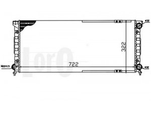 LORO 053-017-0028 radiatorius, variklio aušinimas 
 Aušinimo sistema -> Radiatorius/alyvos aušintuvas -> Radiatorius/dalys
357121253AB
