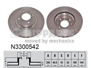 NIPPARTS N3300542 stabdžių diskas 
 Dviratė transporto priemonės -> Stabdžių sistema -> Stabdžių diskai / priedai
51712-1J500