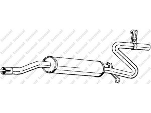 BOSAL 280-317 vidurinis duslintuvas 
 Išmetimo sistema -> Duslintuvas
542544, 544373, 60504299, 60537136