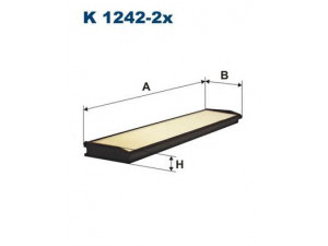 FILTRON K1242-2x filtras, salono oras 
 Techninės priežiūros dalys -> Techninės priežiūros intervalai
1248300118, 1248350047