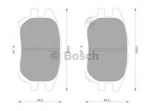 BOSCH 0 986 AB2 365 stabdžių trinkelių rinkinys, diskinis stabdys 
 Techninės priežiūros dalys -> Papildomas remontas
04465 48050, 04465 48050