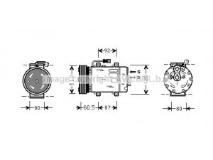 AVA QUALITY COOLING VOK101 kompresorius, oro kondicionierius 
 Oro kondicionavimas -> Kompresorius/dalys
MR262971, 30613970