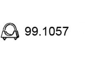 ASSO 99.1057 vamzdžių sujungimas, išmetimo sistema 
 Dviratė transporto priemonės -> Išmetimo sistema -> Atskiros surinkimo dalys -> Gnybtas
171325, 95495617, 171325, 95495617