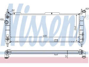 NISSENS 632921 radiatorius, variklio aušinimas 
 Aušinimo sistema -> Radiatorius/alyvos aušintuvas -> Radiatorius/dalys
1300 152, 1300 153, 52459322, 52459323