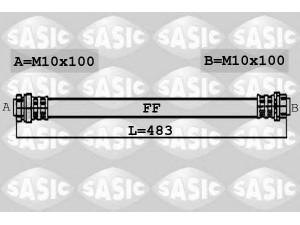 SASIC 6606030 stabdžių žarnelė 
 Stabdžių sistema -> Stabdžių žarnelės
1304007, 7M3611701C, 7M3611701C