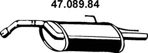 EBERSPÄCHER 47.089.84 galinis duslintuvas 
 Išmetimo sistema -> Duslintuvas
17430-1A170