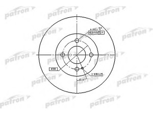 PATRON PBD3089 stabdžių diskas 
 Dviratė transporto priemonės -> Stabdžių sistema -> Stabdžių diskai / priedai
F1CZ1125A, F2CZ1125B, B26Y3325XA