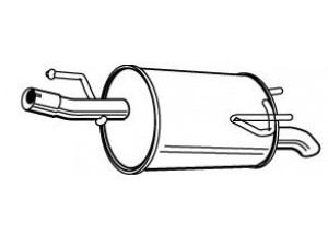 FONOS 617786 galinis duslintuvas 
 Išmetimo sistema -> Duslintuvas
5852198, 93335171