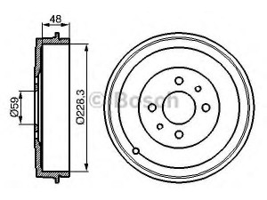 BOSCH 0 986 477 088 stabdžių būgnas 
 Stabdžių sistema -> Būgninis stabdys -> Stabdžių būgnas
0000060814839, 60810025, 7569600