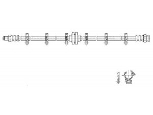CEF 517126 stabdžių žarnelė 
 Stabdžių sistema -> Stabdžių žarnelės
82390661, 82407500, 82422141, 82422143
