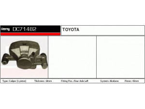 DELCO REMY DC71482 stabdžių apkaba 
 Dviratė transporto priemonės -> Stabdžių sistema -> Stabdžių apkaba / priedai