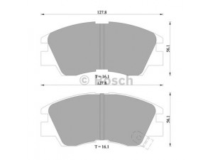 BOSCH 0 986 505 360 stabdžių trinkelių rinkinys, diskinis stabdys 
 Techninės priežiūros dalys -> Papildomas remontas
1V3L3328Z, MN-182M, MR389526, NDP-193C