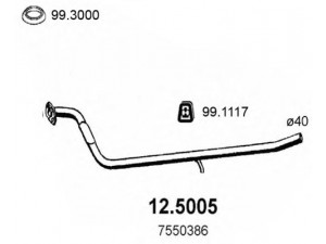 ASSO 12.5005 išleidimo kolektorius 
 Išmetimo sistema -> Išmetimo vamzdžiai
7550386, 7625977