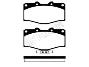 IPS Parts IBD-1255 stabdžių trinkelių rinkinys, diskinis stabdys 
 Techninės priežiūros dalys -> Papildomas remontas
04491-60160, 04491-60180, 0449160180