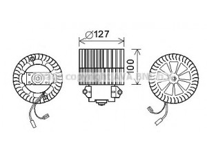 AVA QUALITY COOLING OL8633 elektrovariklis, vidinis pūtiklis 
 Šildymas / vėdinimas -> Orpūtė/dalys
1808068, 1845021, 1845035, 1845038