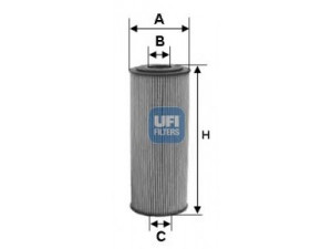 UFI 25.124.00 alyvos filtras 
 Techninės priežiūros dalys -> Techninės priežiūros intervalai
0011844225, 0011844325, 0011845225