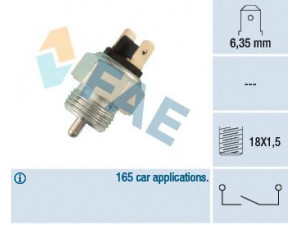 FAE 40310 jungiklis, atbulinės eigos žibintas 
 Elektros įranga -> Šviesų jungikliai/relės/valdymas -> Šviesų jungiklis/svirtis
014 919 361, 084 941 521