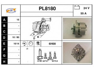 SNRA PL8180 kintamosios srovės generatorius
1117252, 257592, 354858, 357736