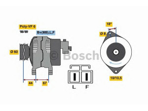 BOSCH 0 986 048 320 kintamosios srovės generatorius 
 Elektros įranga -> Kint. sr. generatorius/dalys -> Kintamosios srovės generatorius
8-97369-507-0, 8-97369-507-1, 8-97369-507-2