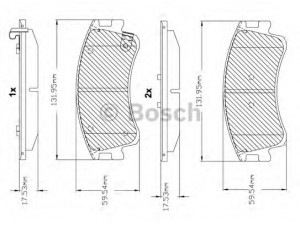 BOSCH F 03B 150 115 stabdžių trinkelių rinkinys, diskinis stabdys 
 Techninės priežiūros dalys -> Papildomas remontas
G2YS3323ZA, GJYE 33 28ZF, GJYE3323ZB