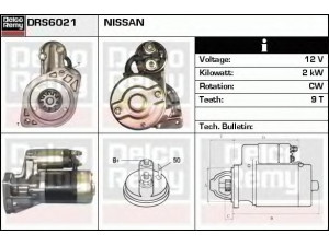 DELCO REMY DRS6021 starteris 
 Elektros įranga -> Starterio sistema -> Starteris
23300-54A00, 23300-54A01, 23300-54A05