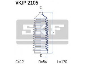 SKF VKJP 2105 gofruotoji membrana, vairavimas 
 Vairavimas -> Gofruotoji membrana/sandarinimai
36020108, 7079340, 9915564, 9945564