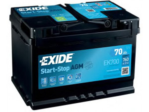 EXIDE EK700 starterio akumuliatorius; starterio akumuliatorius 
 Elektros įranga -> Akumuliatorius
61 21 6 924 020, 61 21 7 611 146