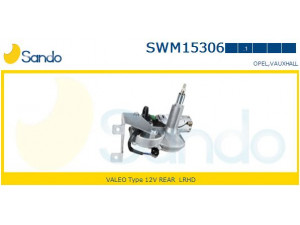 SANDO SWM15306.1 valytuvo variklis 
 Priekinio stiklo valymo sistema -> Varikliukas, priekinio stiklo valytuvai
1273006, 90421858