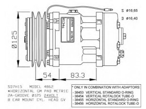 NRF 32285G kompresorius, oro kondicionierius